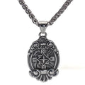 MECYLIFE North Viking Jewelry Compass Pendant Stainless Steel Necklace Men Vintage Viking Jewelry