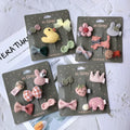 Baby Hair Clips Cartoon Hair Bows Hairpin for Girls Cute Party Hair Accessories Children Princess Barrette Infant Hairclip 5Pcs