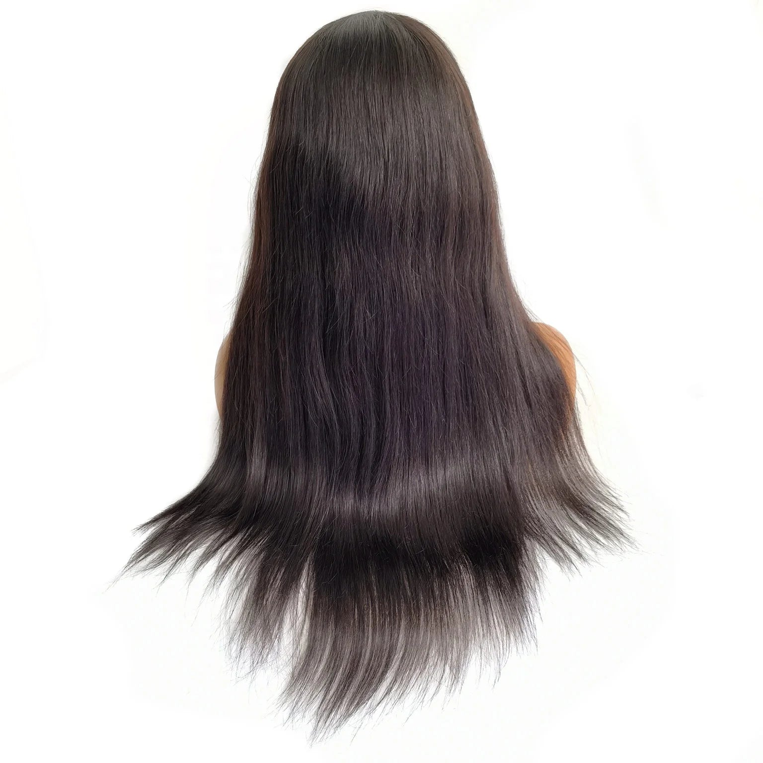 Indian Natural Remy Human Hair Straight Full Fine Swiss Lace Wig With Quick Delivery