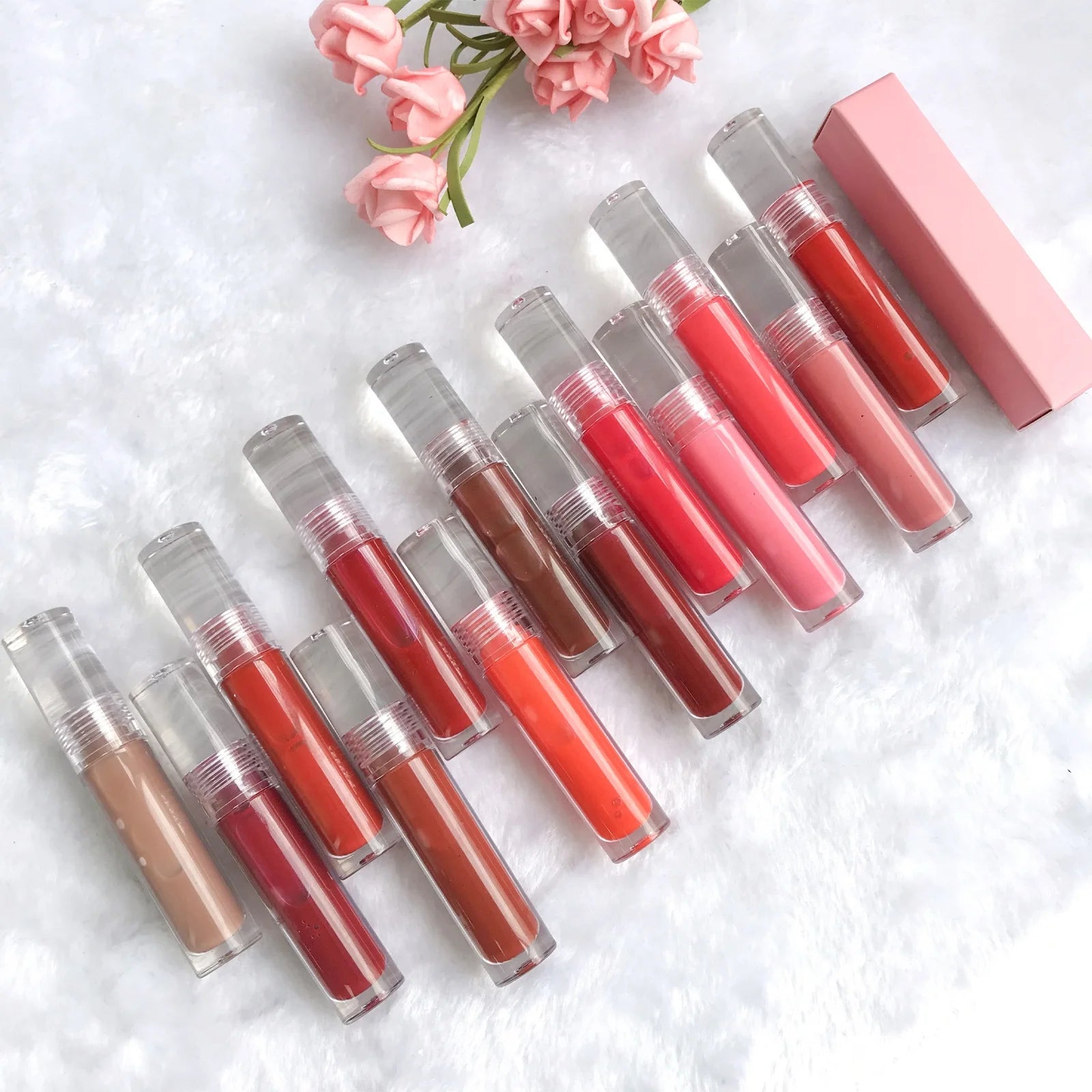 New Design Wholesale Glossy Lip Gloss Glitter Water Tint Lip Stain Glossy Color Lipgloss