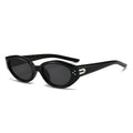 Futuristic Fashion Cat-eye Shades Glasses New Riveted Sunglasses Design Sun Glasses Women Beach Accessories Shades Sunglasses