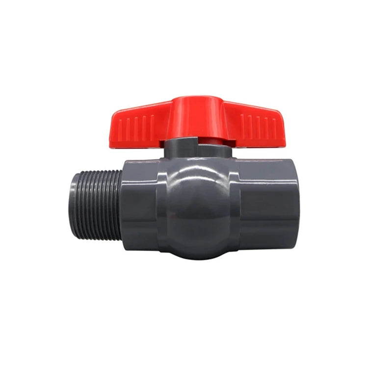 3/4 1 Inch Female Thread to Male Thread Garden Fish Tank Water Controller Pvc Compact Ball Valve