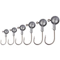 High Carbon Steel Barbed Pike Worm Fishing Lead Head Hook Factory in Stock Hot Sale