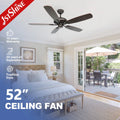 1stshine Traditional 5 Mdf Blades Decorative Pull Chain AC Ceiling Fans for Living Room