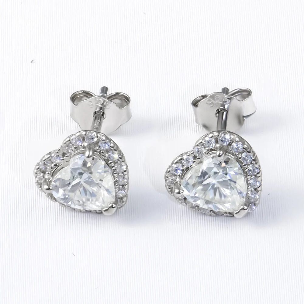 Xingyue Wholesale Moissanite Stud Earring 925 Silver Fashion Stock Moissanite Earring Jewelry Women Cute Gift Party Jewelry