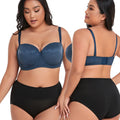 Binnys  Comfortable Design Underwire Thin Half Cup Plus Size Women'S Fat Bra  Padded Bralette  Breathable Womans Underwear