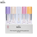 Custom Private Label 6.5 ml White Big Head Brush Wand Transparent clear Plastic Containers Packaging Small Empty Lip Gloss Tube