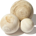 25cm Large Wood Ball Paulownia Wooden Ball Unfinished Wooden Ball for Farmhouse Office Table Decoration
