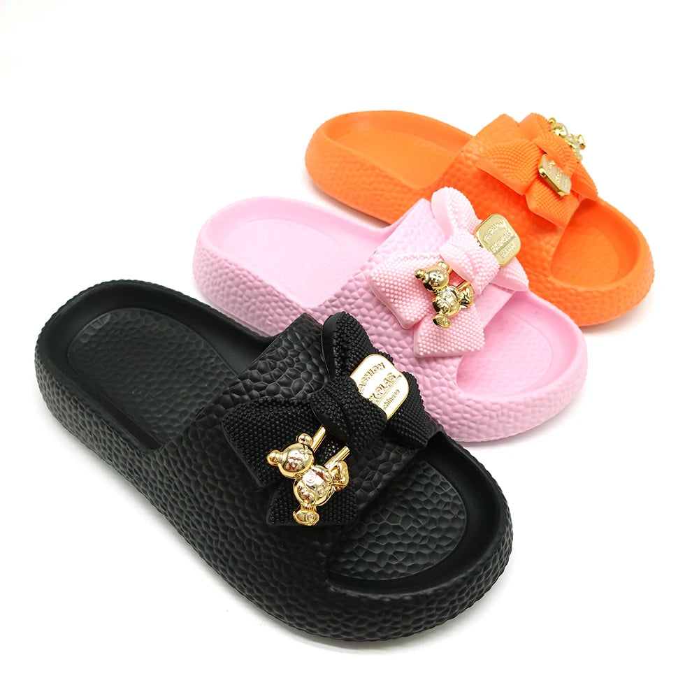 China Fashion Sandals for Women Summer Slides With Beautiful Decoration Features Waterproof EVA Outsole
