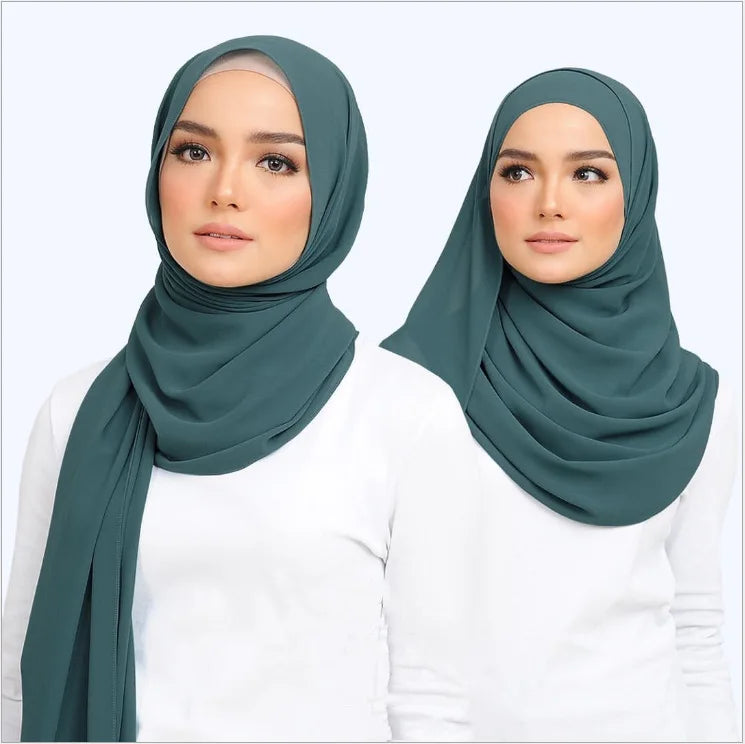 Cheapest Price in Yiwu Manufacturer Chiffon Hijab Cheap Scarf Promotion  Gifts Wholesale  Scarf Personalized Logo
