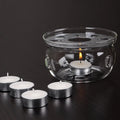 High Heat Resistant Borosilicate Glass Teapot Warmer Without Candle