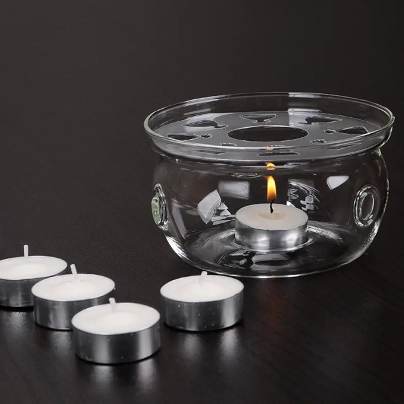 High Heat Resistant Borosilicate Glass Teapot Warmer Without Candle