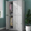 Metal Cabinet Supplier Customized OEM Gym Office 6 Door Staff Clothing Shoe Cabinet Locker Lockers
