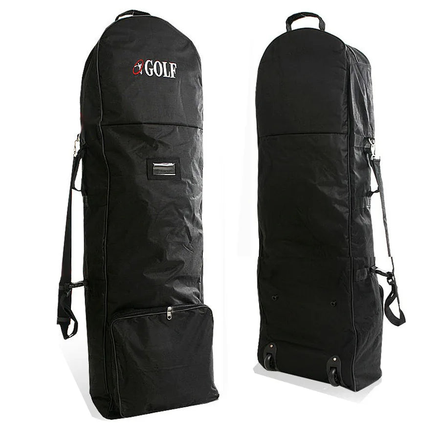 Portable Nylon Golf Travel Plane Bag Detachable Shoulder Straps Foldable Golf Club Cover for Airlines Aviation for Sports