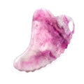 HUIYING Best selling Fluorite heart shape gua sha natural stone V shape guasha jade scraping massage tool