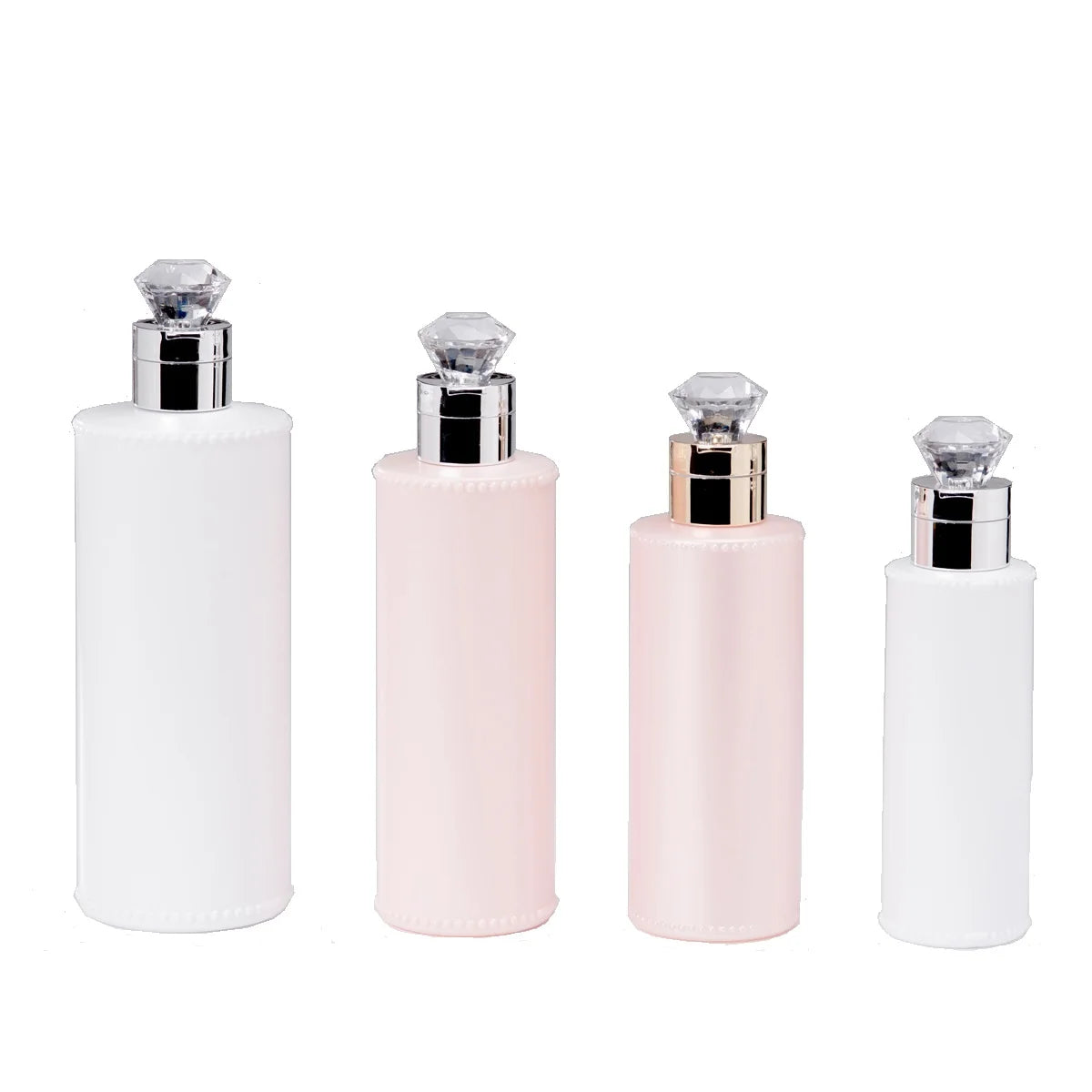Wholesale 300ml PET Lotion Bottle with Diamond Flip Cap Lids Big Volume Bottle for Lotion and Cream Personal Care Production