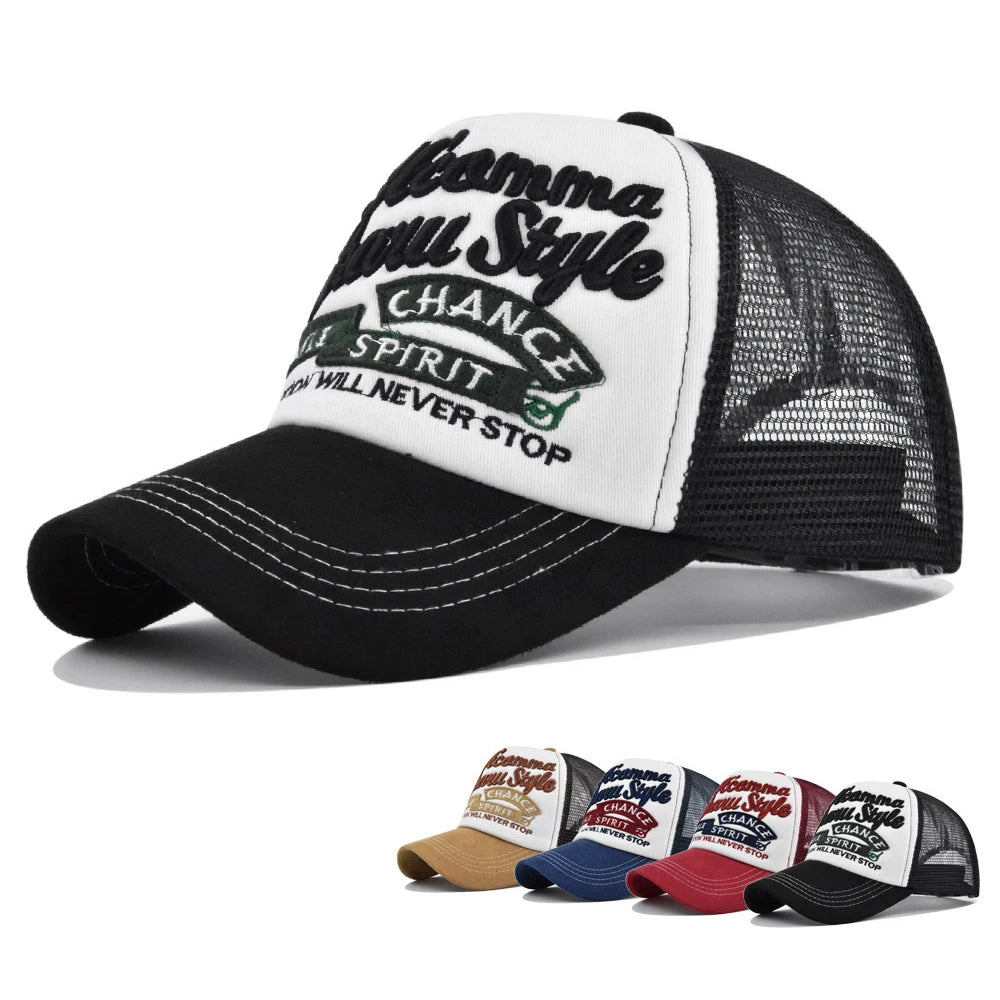 Custom 3D Embroidery Logo Print Sublimation 5 Panel Blank Foam Back Mesh Gorras Trucker Hat Baseball Net Cap