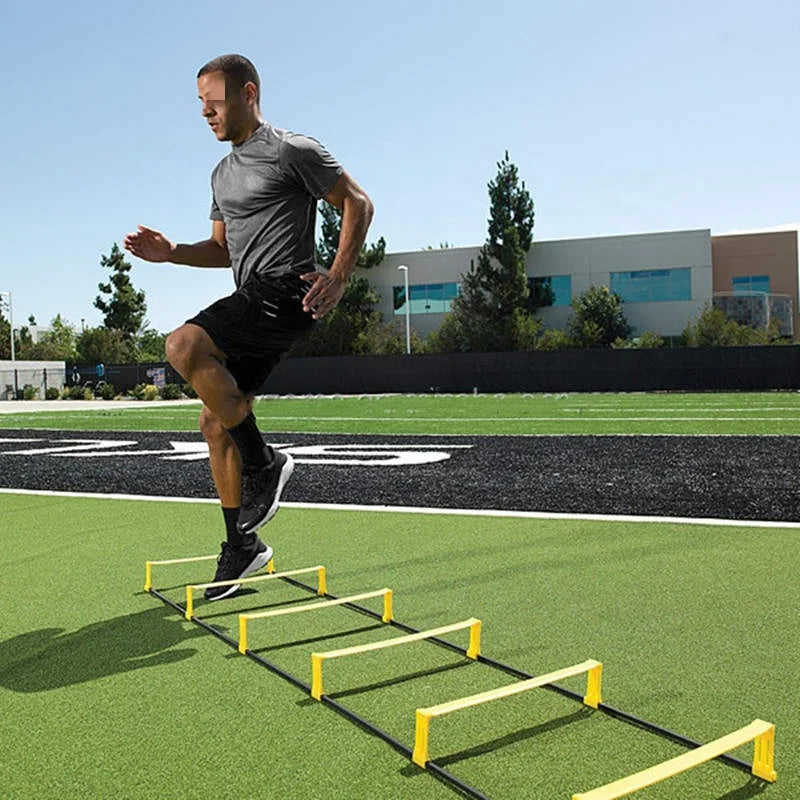 Wholesale Sale Outdoor Foldable Soccer Training Equipment Speed Fitness Adjustable Sport Agility Ladder With Logo