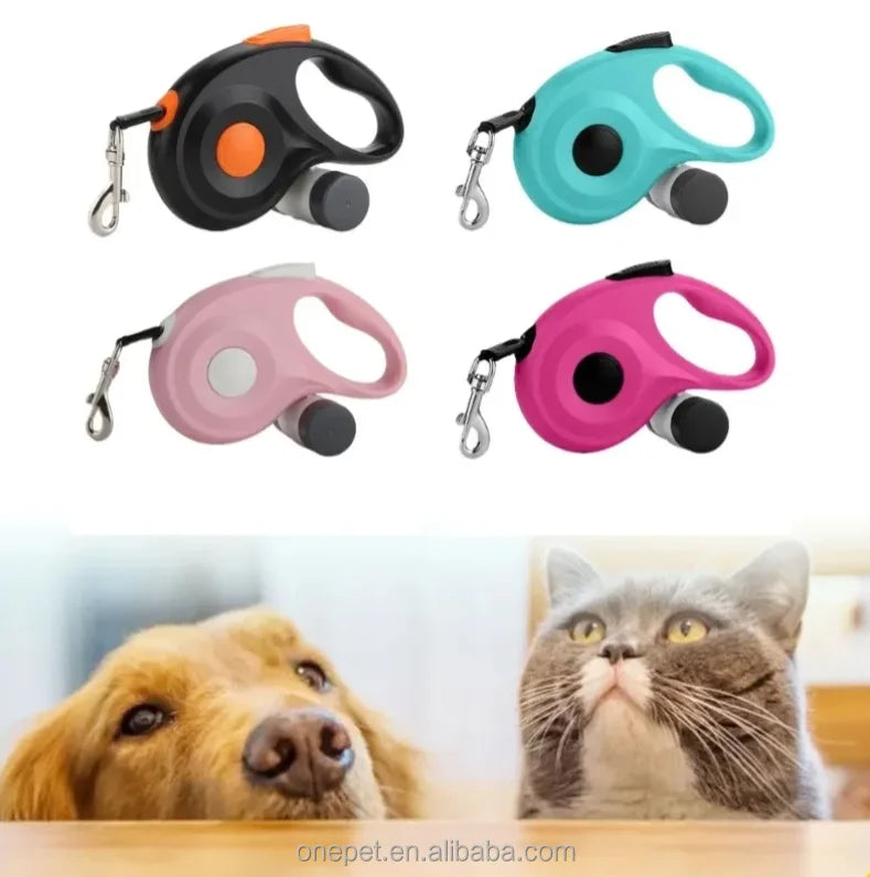 Dog Leash Retractable Roulette Leads Pet Walking Medium Big Dog Traction Rope 4 M Long Leashes for Dogs