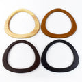 Meetee XP020 14.5*12.5cm DIY Handbag Accessories Sewing Accessories Wallet Frame Wooden D Shape Bag Handle