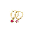 18k Gold Silver Plated Minimalist Tiny Mini Hoop Cubic Zirconia Earrings for Women