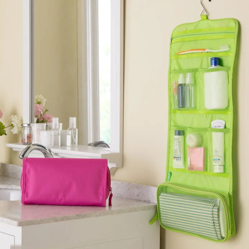 Hangable Travel Toiletry Bag Three Fold Novation Bag Organizador De Maquillaje Trousse Maquillage Avec Logo Wash Cosmetic Bags