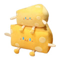 20cm Cute Yellow Cheese Cat Hamster Bunny Plush Toys Soft Animal Cheeses Plush Dolls PP Cotton Filling Stress Relief Function