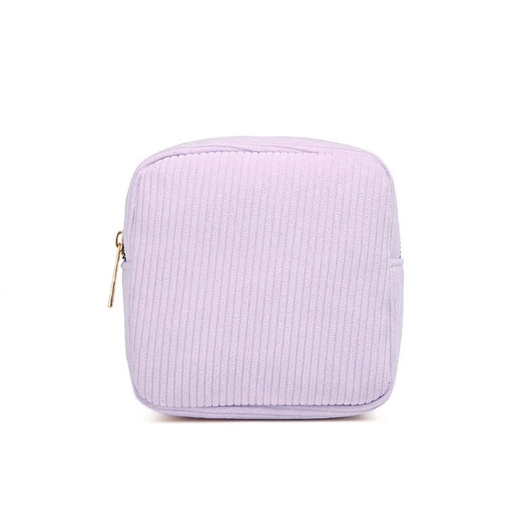 2025 New Corduroy Makeup Bag Portable Sanitary Napkin Storage Bag