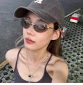 Ade Wu 2025 Fashion Y2k Rimless Metal Sunglasses  Luxury Brand Retro  UV400 Sunglasses 508