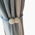 2PCS Pearl Magnetic Curtain Clip Curtain Holders Tie Back Buckle Clips Hanging Ball Buckle Tie Back Curtain Decor Accessories