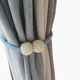 2PCS Pearl Magnetic Curtain Clip Curtain Holders Tie Back Buckle Clips Hanging Ball Buckle Tie Back Curtain Decor Accessories