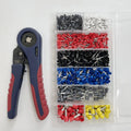 FST-10S Industrial Grade Steel Metric OEM AWG28-7 Wire Hand Crimping Tool Crimper Pliers Kit 1200 PCS Insulated Terminal Blocks