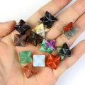 Natural Meditation Stones Merkaba Star of David Crystal Set 13mm Genuine Healing Crystals Gemstone