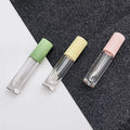 Yueshunxing Factory Direct Sale 3ml Plastic pink White Round Lip Gloss Cosmetic Frosted Tube Private Label Empty Lip Gloss Tube
