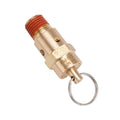 Adjustable 8 Bar Brass Air Compressor Safety Valve 1/4 NPT Manual Pneumatic Power Pressure Relief for Gas Media