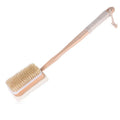 Double Sided Natural Loofah and Boar Bristle Eco-Friendly Wooden Handle Body Shower Brush MegaBDM