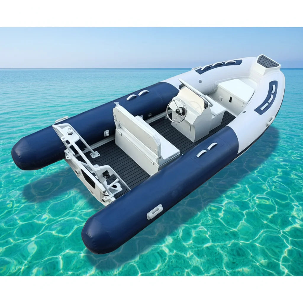 14ft RIB430 Hypalon/PVC Open Fishing Dinghy Aluminum Rib Inflatable Boats for Sale