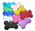38mm Aluminum Metal Pet Id Tags Pet Name Tag Bone Heart Shape Pet Tag
