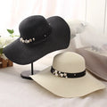 Wholesale Sunshade Foldable Hot Sale Super Quality Summer Panama Beach Girls Wide Brim Large Straw Jazz Cap Hat for Women