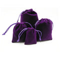 Csmd Chinese Manufacturers Velvet Material Luxury Drawstring Purple Velvet Jewelry Dust Pouch for Necklace Ring Earring Bracelet
