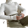 Custom Women's Sweaters Warm Autumn Long Sleeve Slim Sweater Plus Size Korean Knitted Sweater