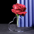 Distinctive Wedding Decorations Pretty Crystal Heart Vase Wedding Table Centerpieces Ornament Return Gift for Guest