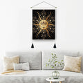 Sun and Moon Kawaii Room Decor Wall Hanging Decor Hippie Mandala Room Tapestry With Tassel