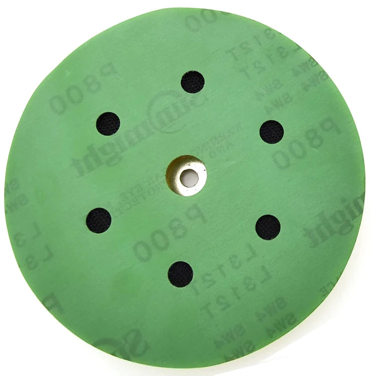 OEM 125mm 150mm Aluminum Oxide Abrasive Sanding Disc Green Polyester Film Backing Medium Hardness for Polishing