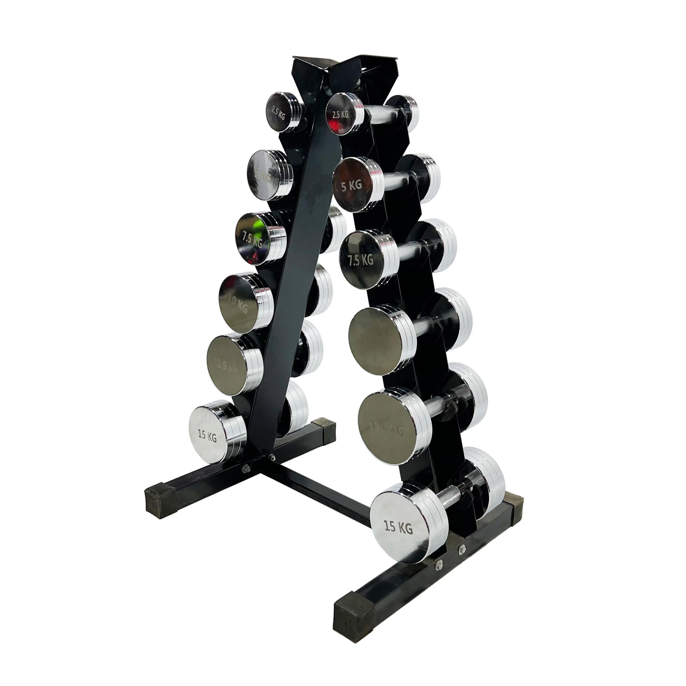 China Supplier Manufacturer Fitness Equipment Cheap Dumbbells Rack Set Weights Lbs kg Steel Stainless Round Dumbbell on Line