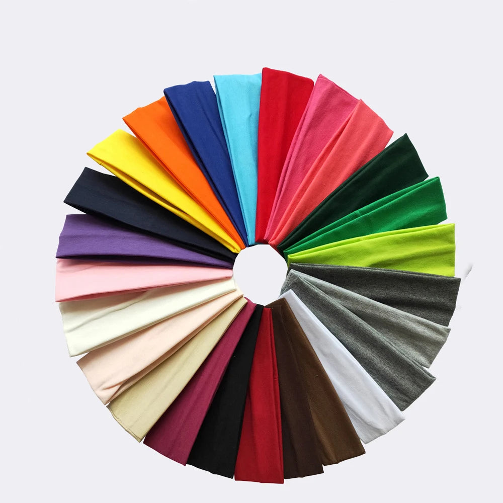 Custom Logo Lightweight Sports Sweatbands Yoga Cotton Headband