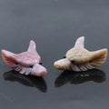 Huiying New Factory Prices Hand Carved Natural Gemstone Wolf Head Figurines crafts