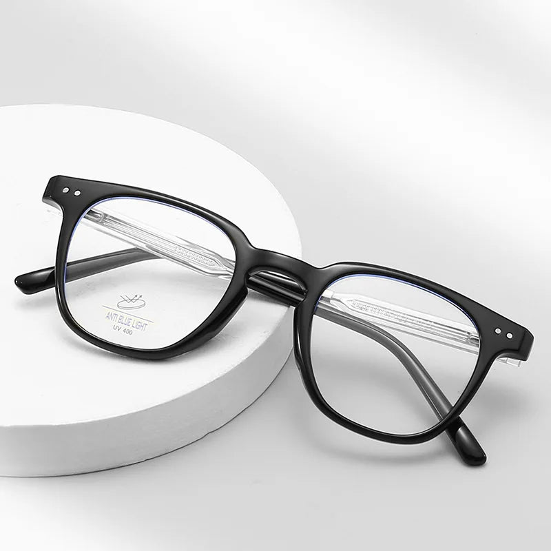 Octagon Discontinued Eyeglass Frames TR90 Blue Light Blocking Eyeglass Frames Hexagonal