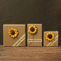 Sunflower Design Packing Jewelry Box Especially for You Daisy Sunflower Paper Box for Ring Earrings Bracelets Necklace Packing
