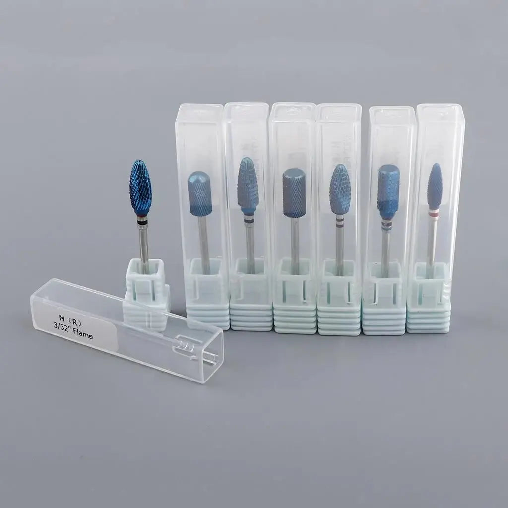 Professional Nail Cleaning Carbide Drill Bit 3/32 Tungsten Nail Drill Bits for Pedicure Manicure